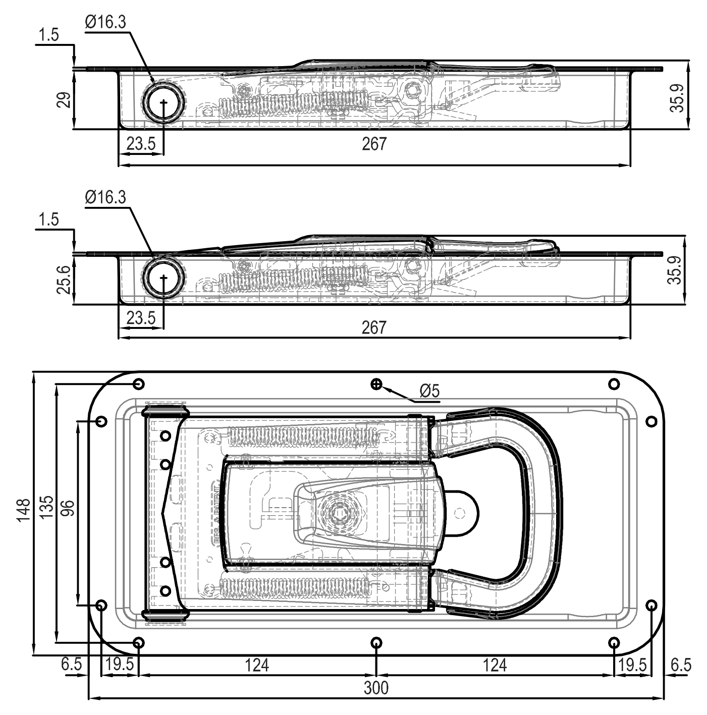 ULISES HANDLE PREMIUM/INTERNAL OPENING-29 - Technical drawing