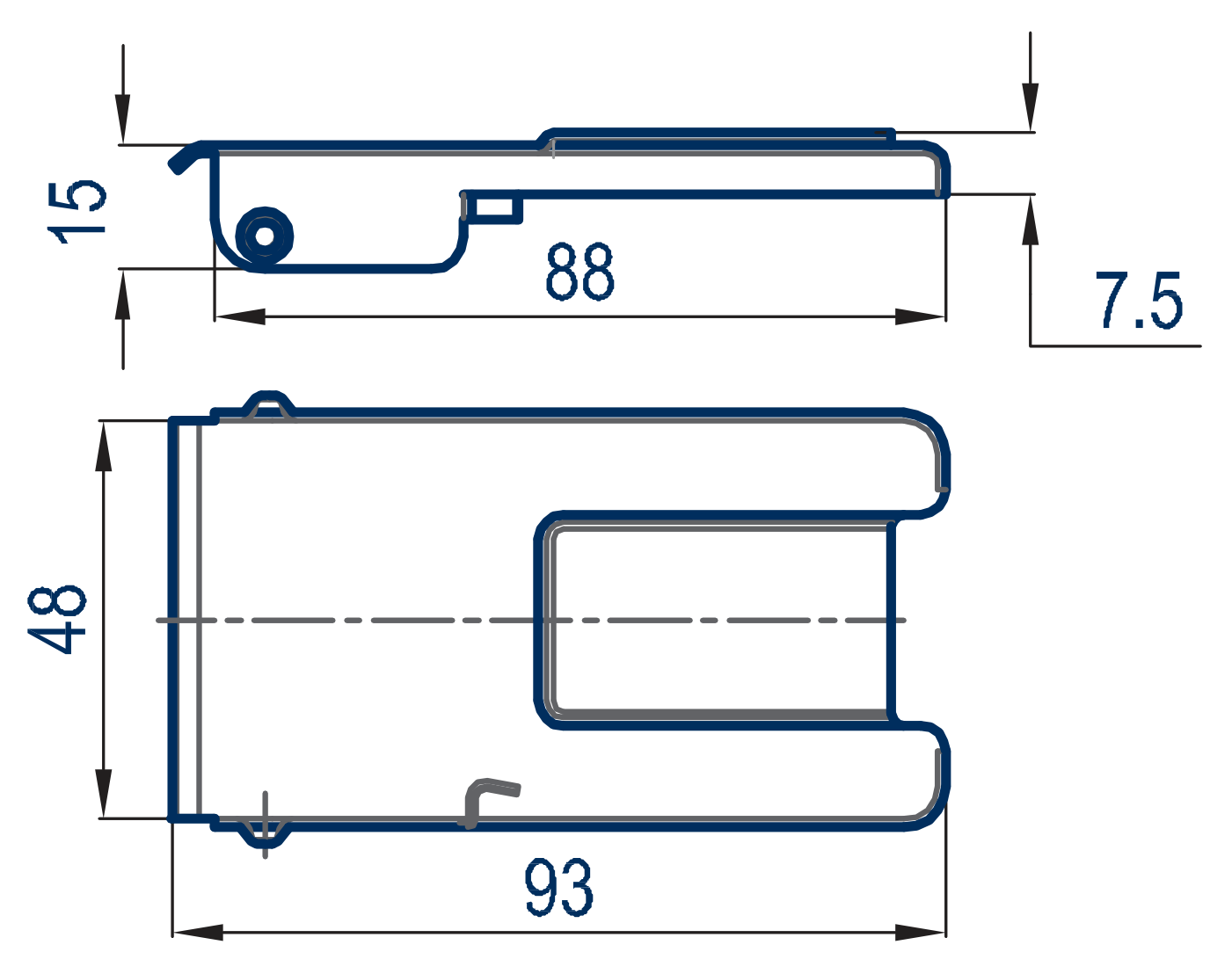KIT COVER - Technical drawing