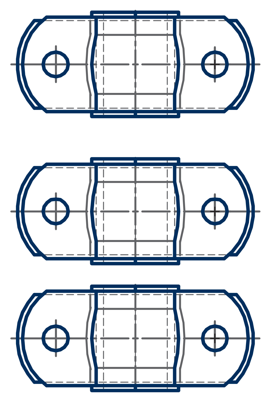 KIT TUBE CLAMPS (3X32) - Technical drawing