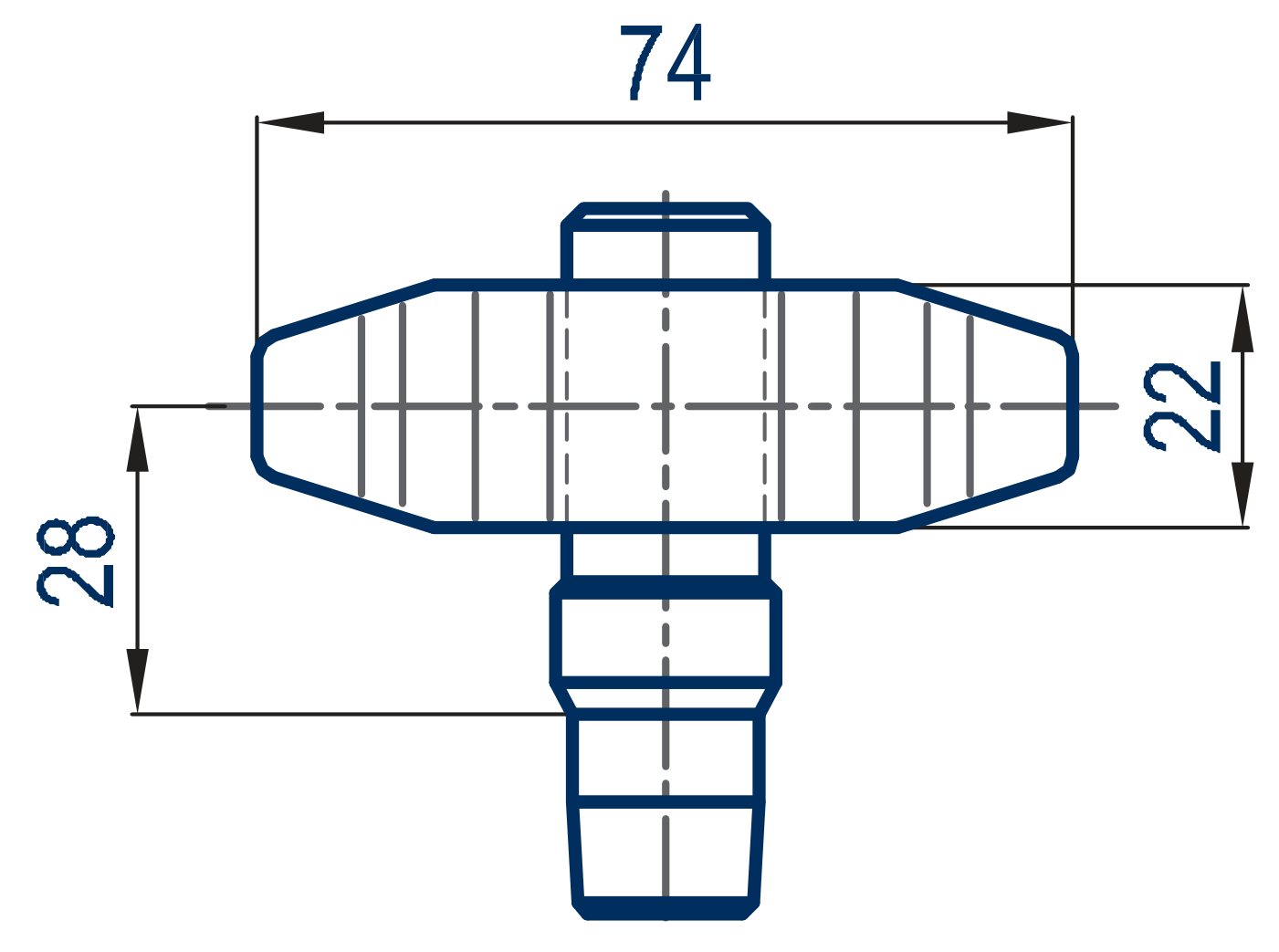 DOUBLE CAM - Technical drawing