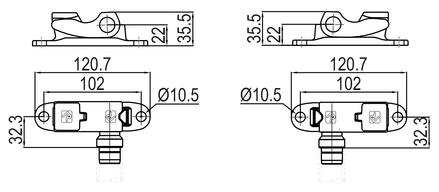 KIT KEEPERS + MEDIUM FINGERED CAMS - Technical drawing