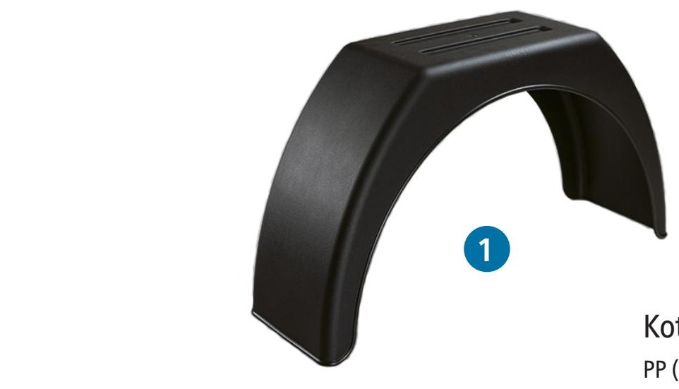 Flat-Back Mudguard PF-2890, PP