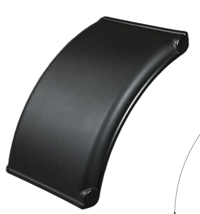 Quarter-Round Mudguard PV-4570, PP